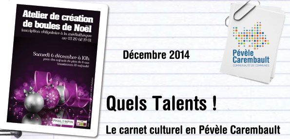 carnet culturel « Quels Talents ! »